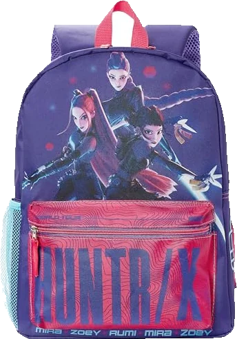 Sac à dos Huntrix taille unique violet, détouré, vu de face