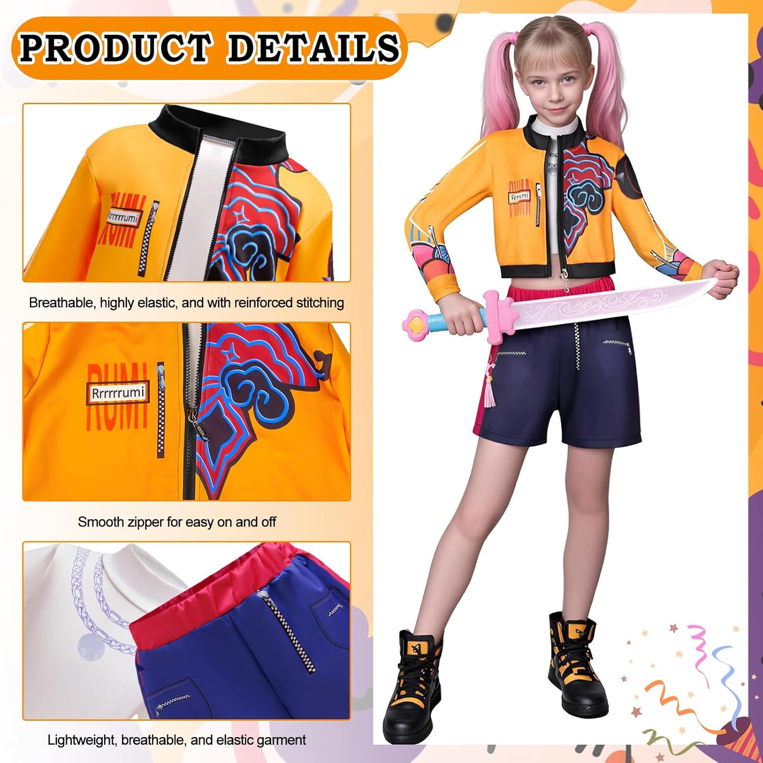 Costume de Chanteuse, Déguisement Huntr/x – Image 3