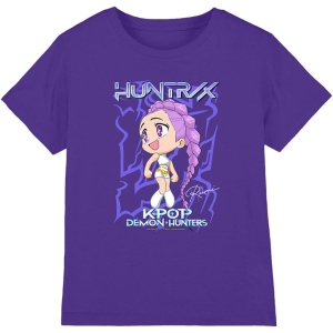 T-Shirt K-Pop Huntrix Rumi Violet pour enfant