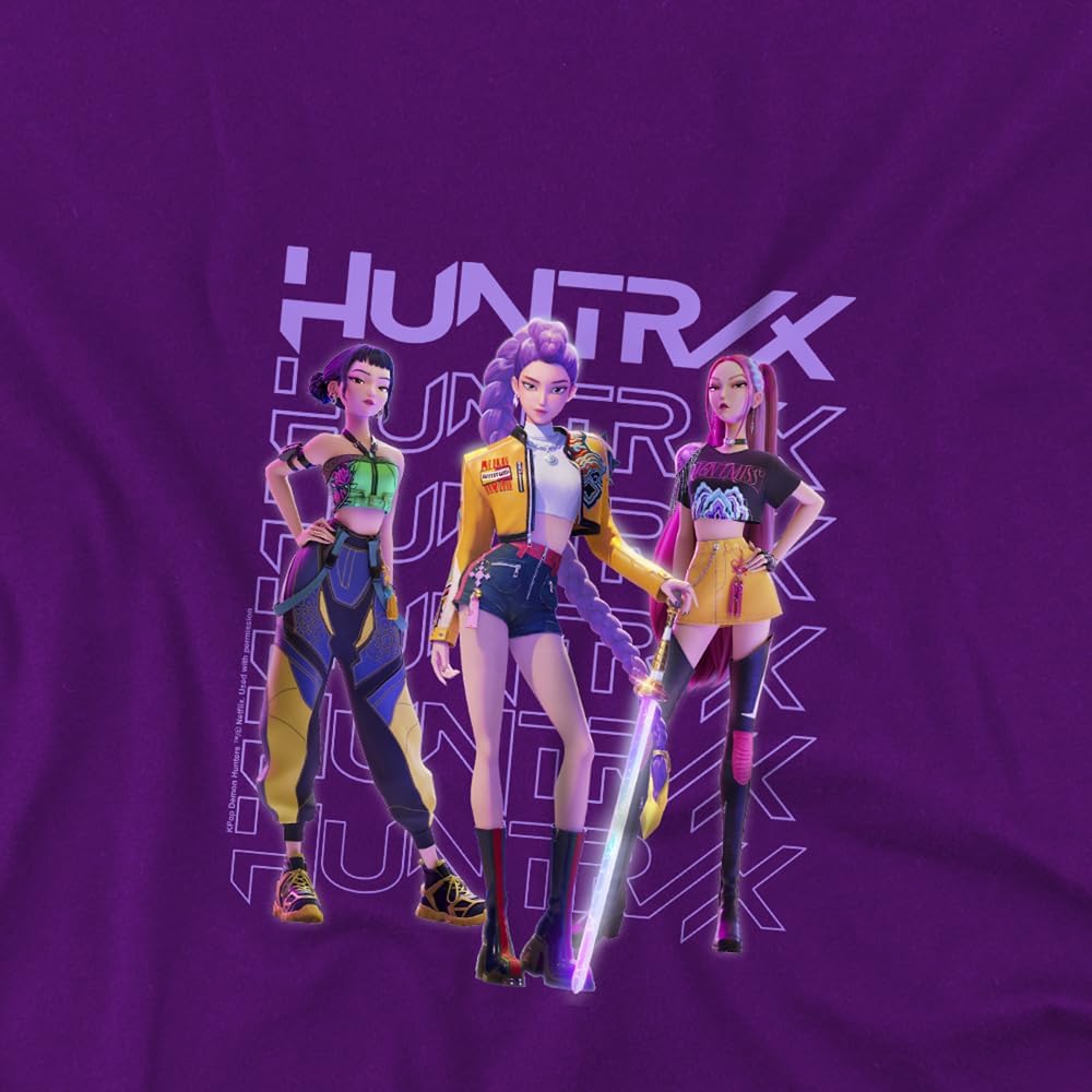 T-Shirt Rumi, Mira et Zoey Huntrix Violet – Image 2
