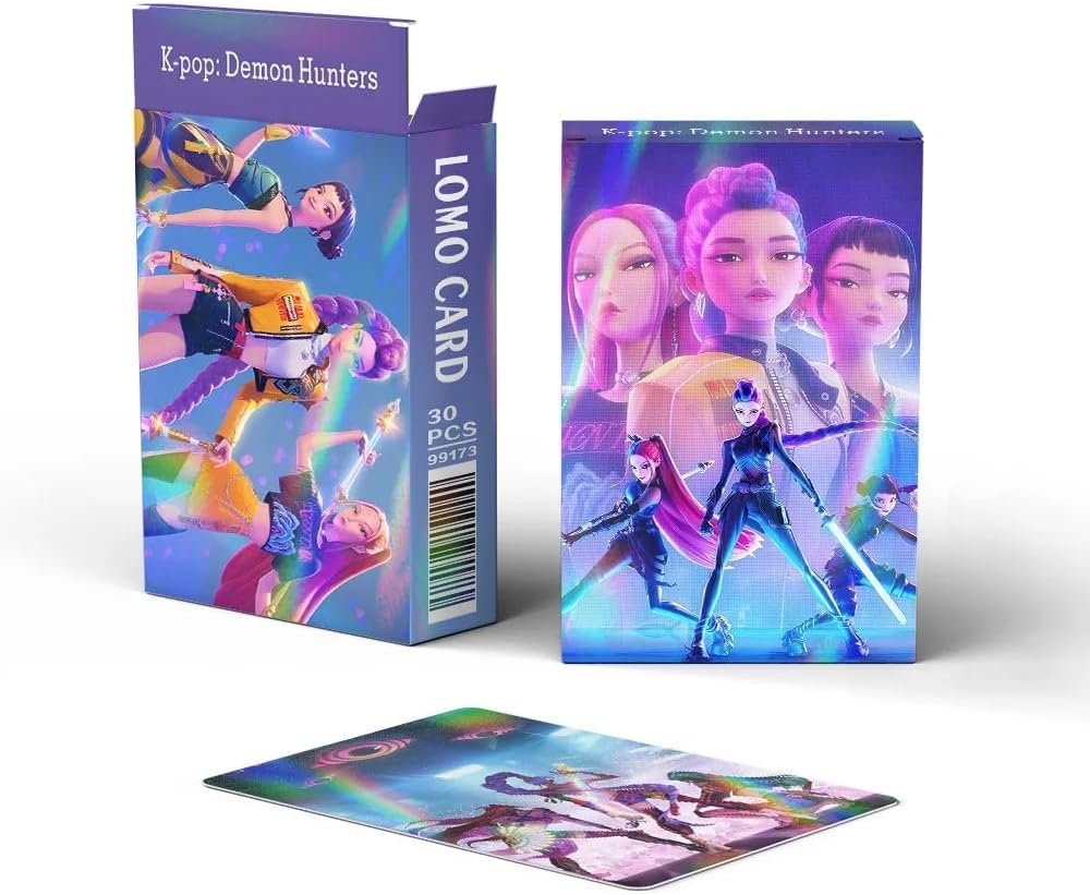 Flash cards Kpop Demon Hunter 30 cartes photos laser