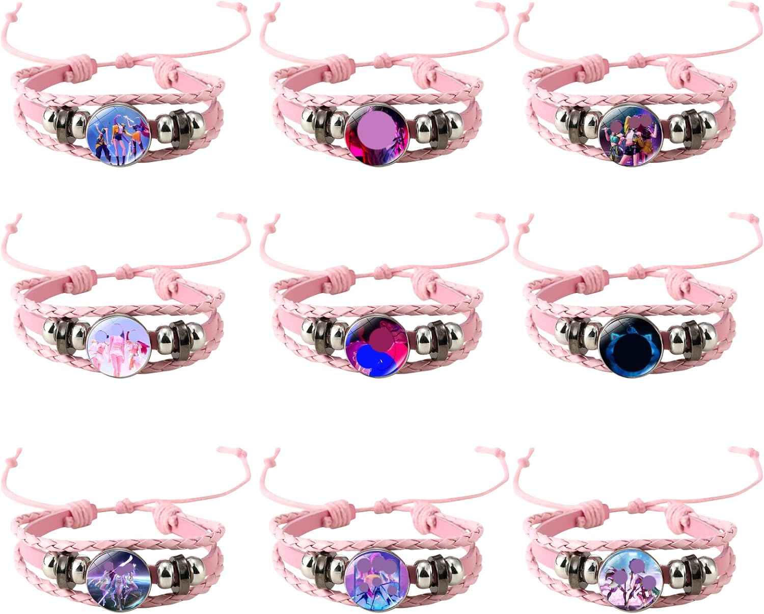 Lot de 9 Bracelets en cuir Huntrix