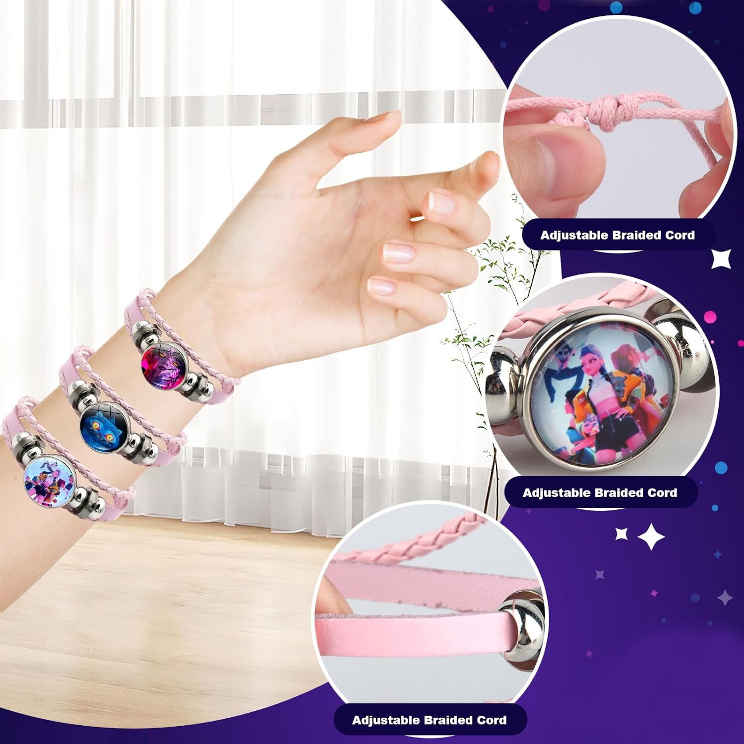 Bracelets KPop Demon Hunters Zoey, Rumi, Mira – Image 3