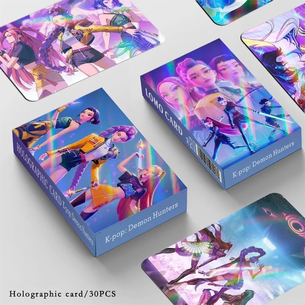 Flash cards Kpop Demon Hunter 30 cartes photos laser – Image 2