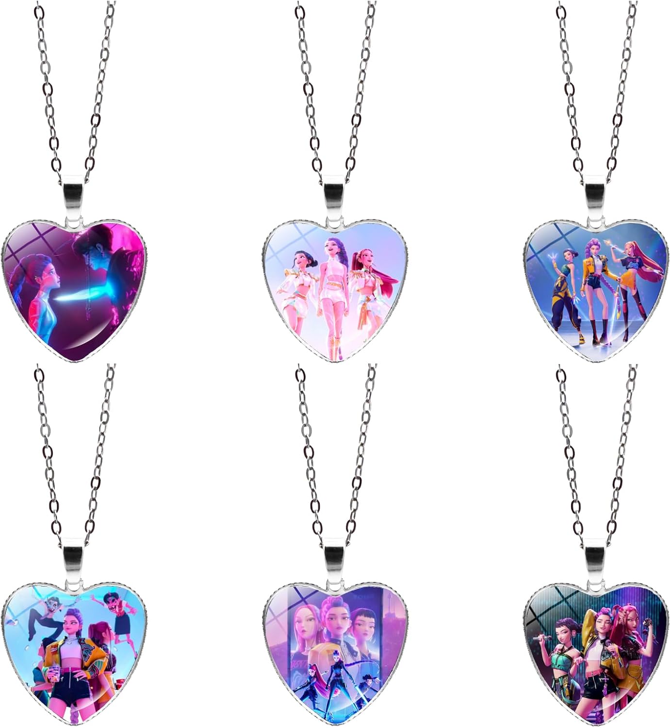 Coffret 6 colliers coeur Huntr/x