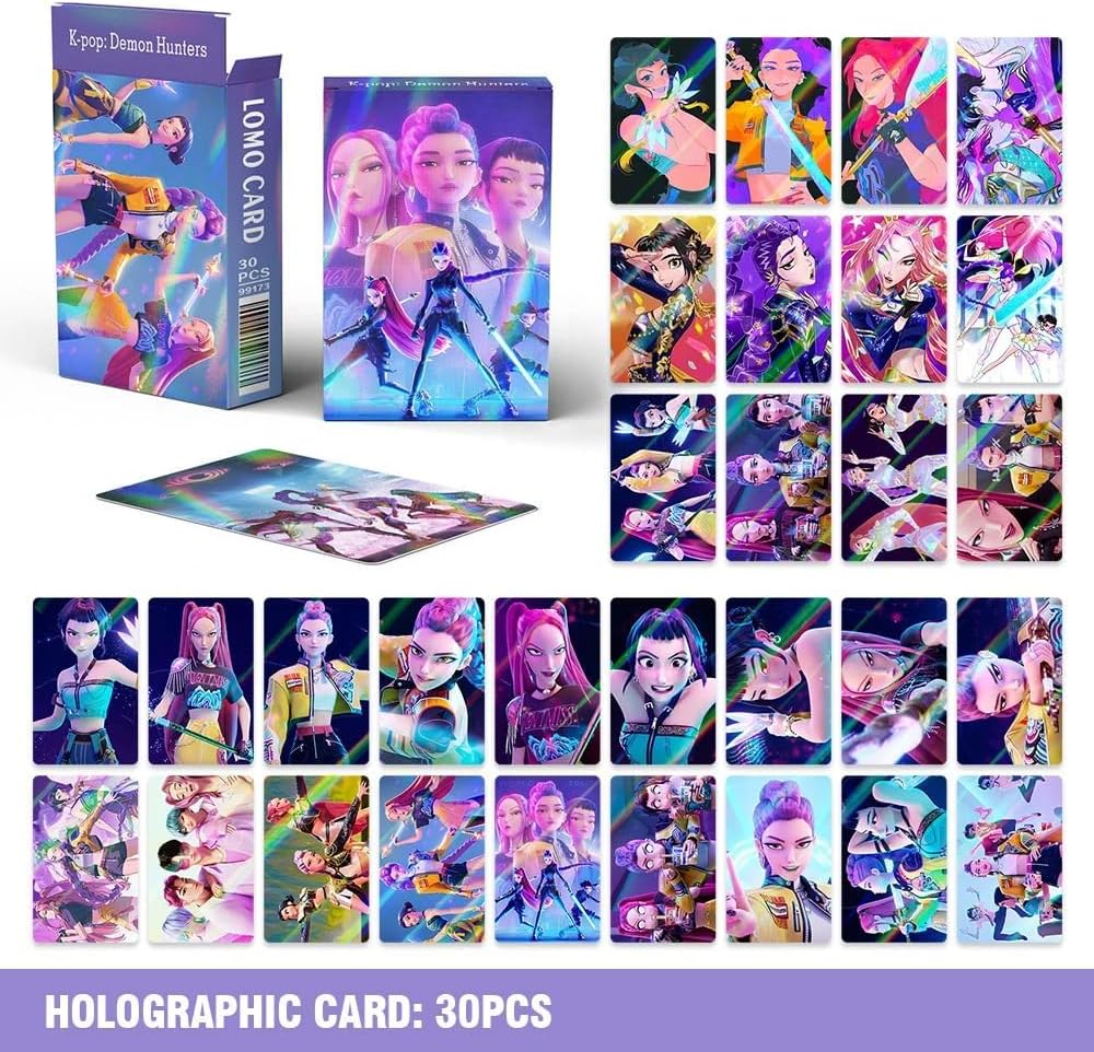 Flash cards Kpop Demon Hunter 30 cartes photos laser – Image 6
