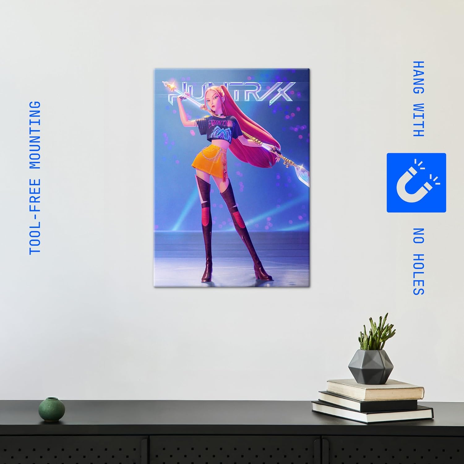 Poster métallique premium 32 x 45 cm Netflix Mira Huntrix – Image 5