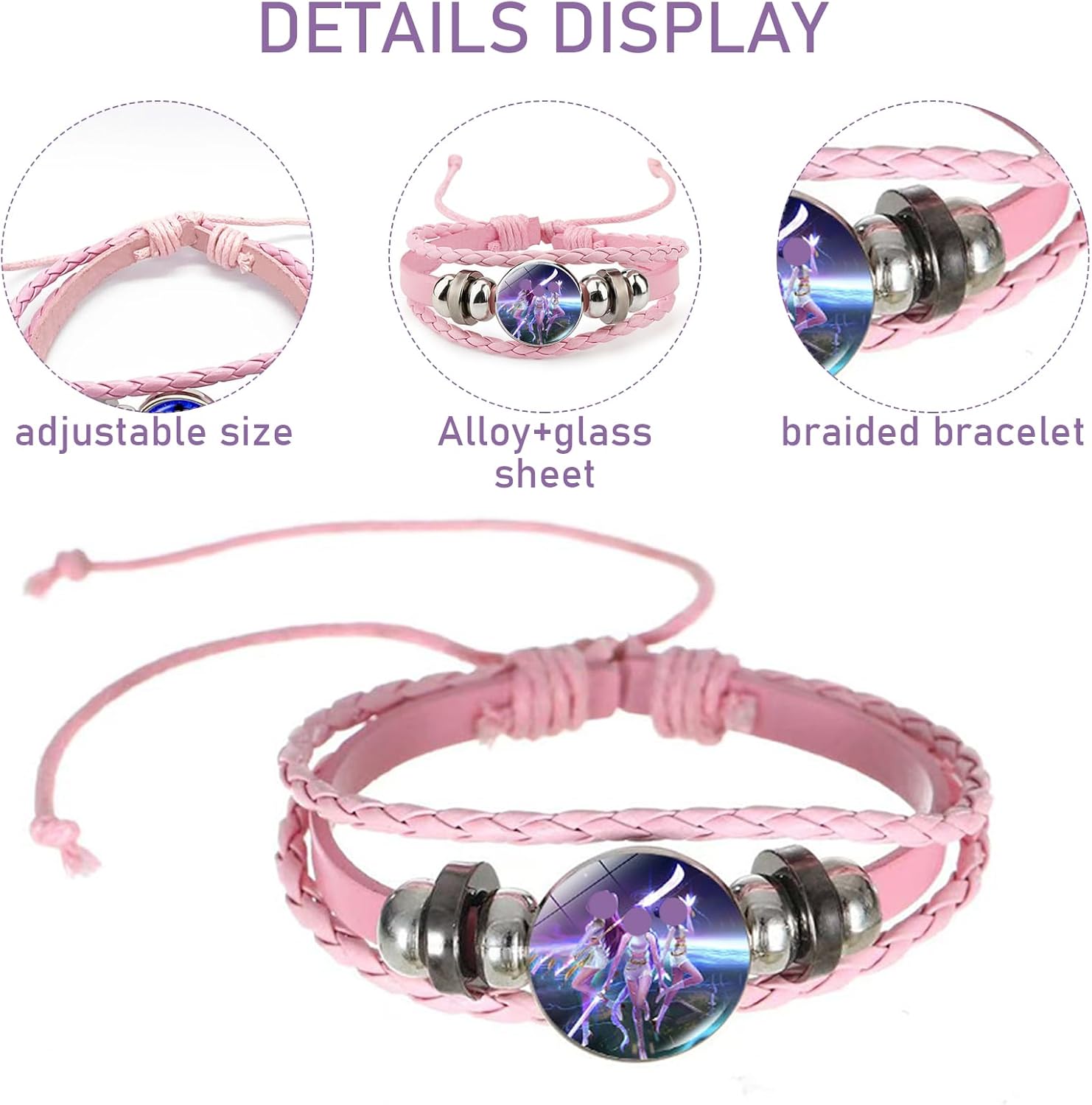 Lot de 9 Bracelets en cuir Huntrix – Image 3