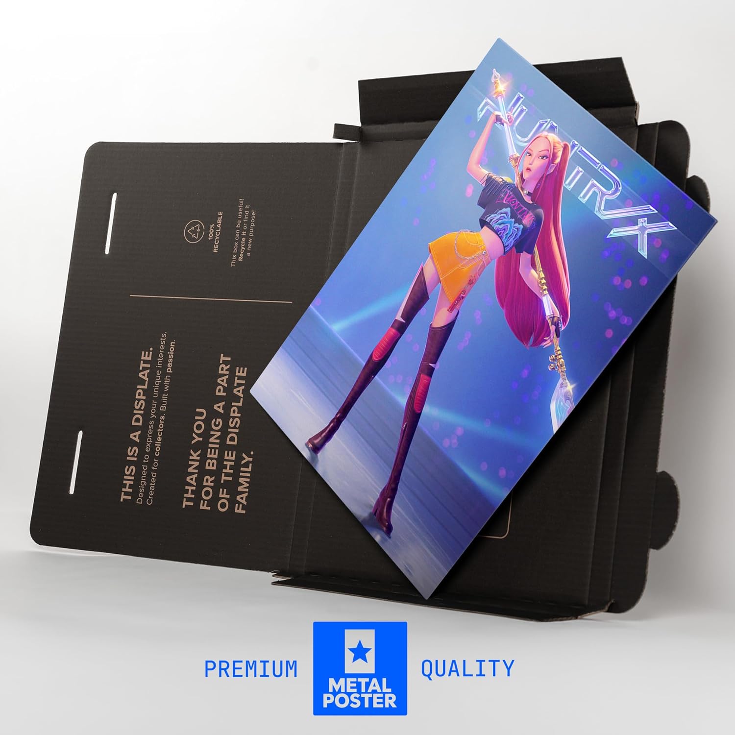 Poster métallique premium 32 x 45 cm Netflix Mira Huntrix – Image 7