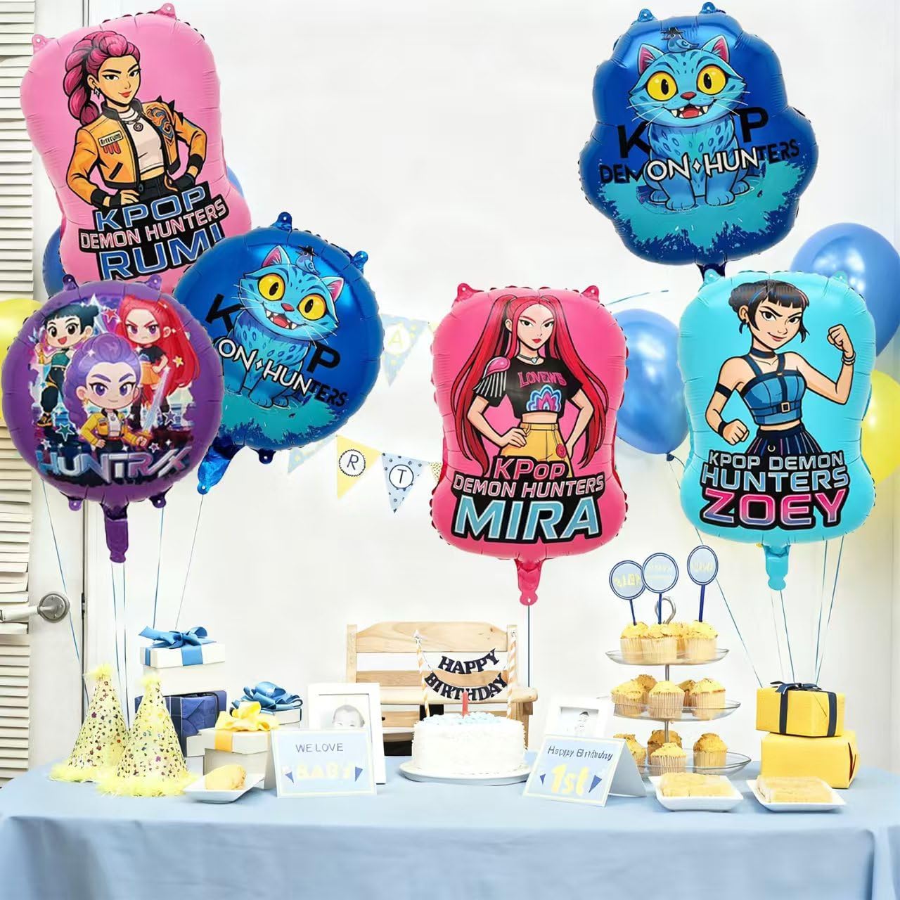 Lot de 6 ballons colorés Anniversaire Huntr/x – Image 3