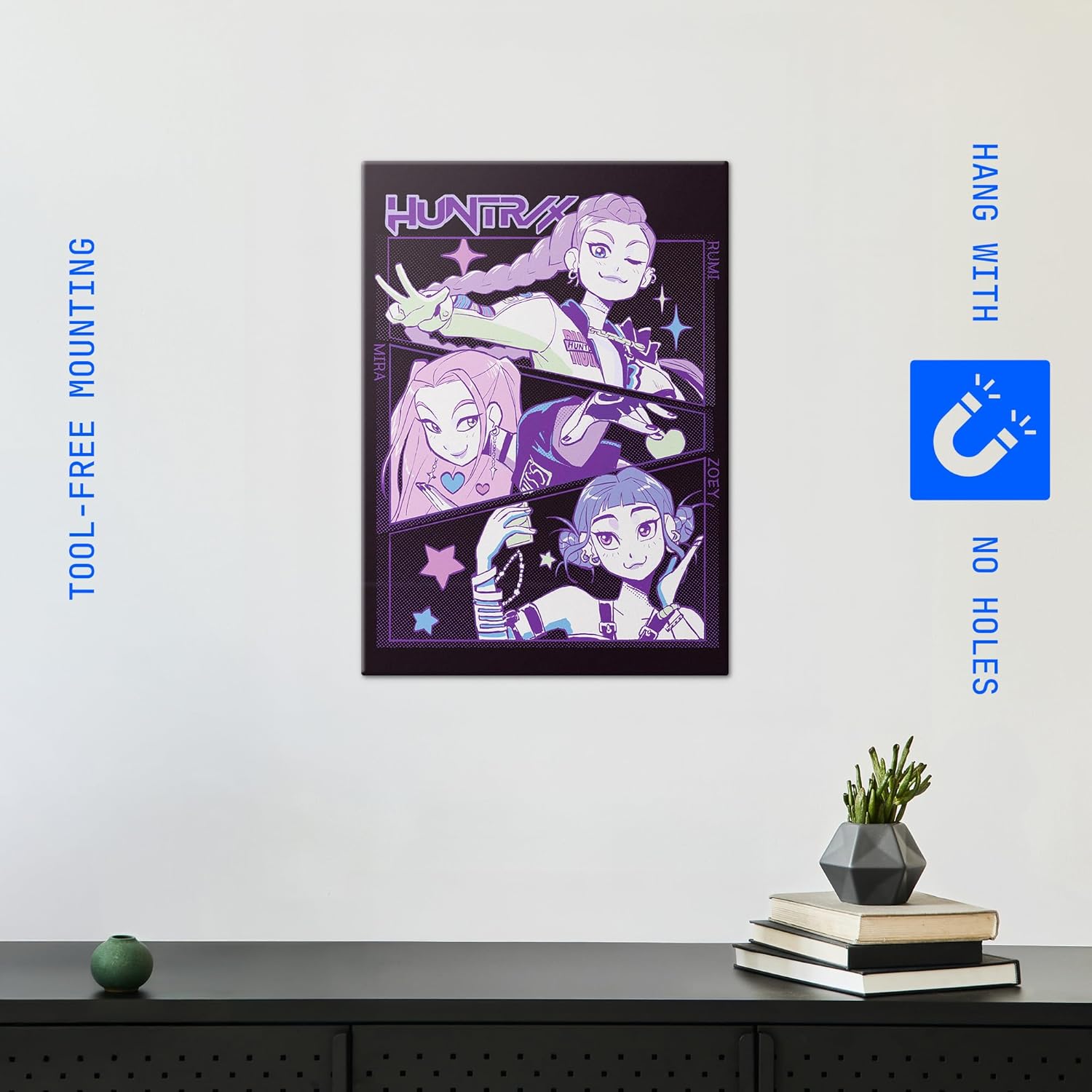 Poster métallique Huntrx Rumi, Mira, and Zoey – Image 4