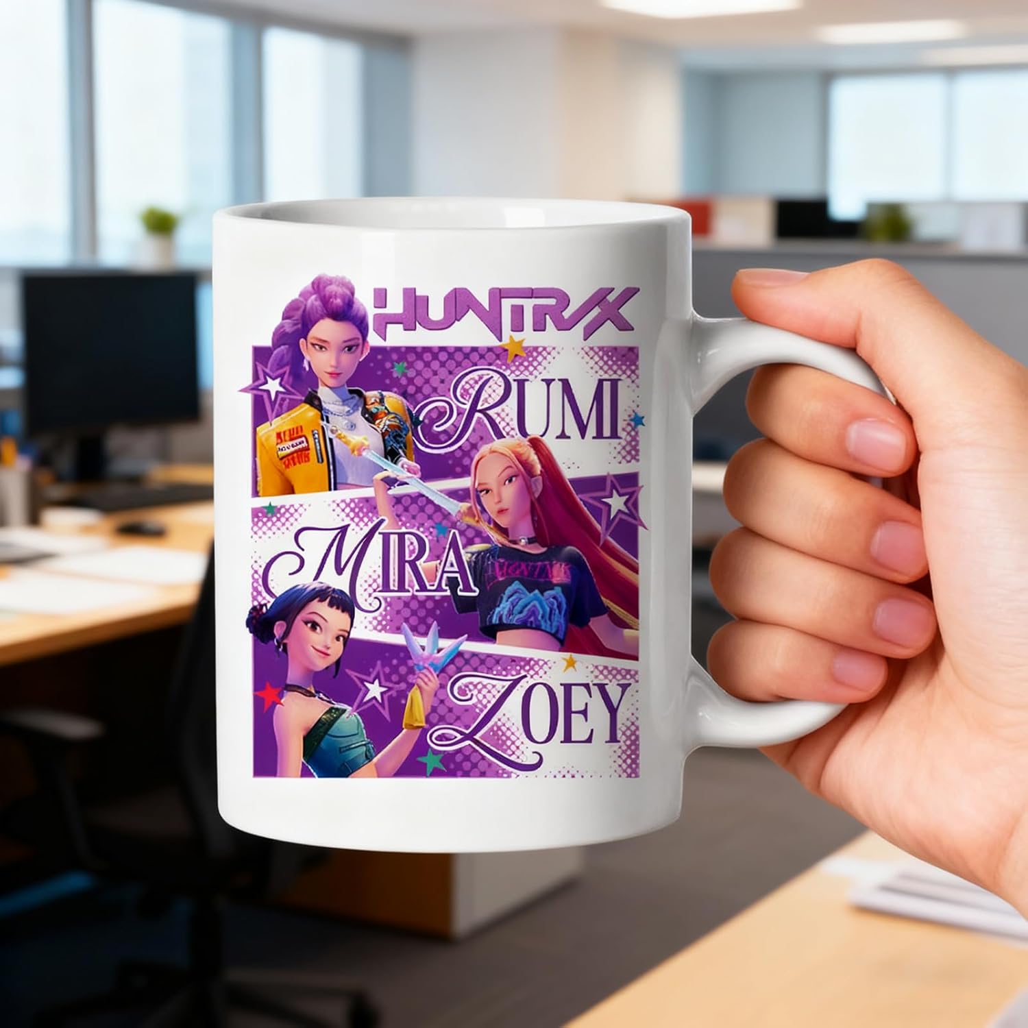 Mug Rumi, Mira et Zoey Huntr/x KPop Demon Hunters – Image 2