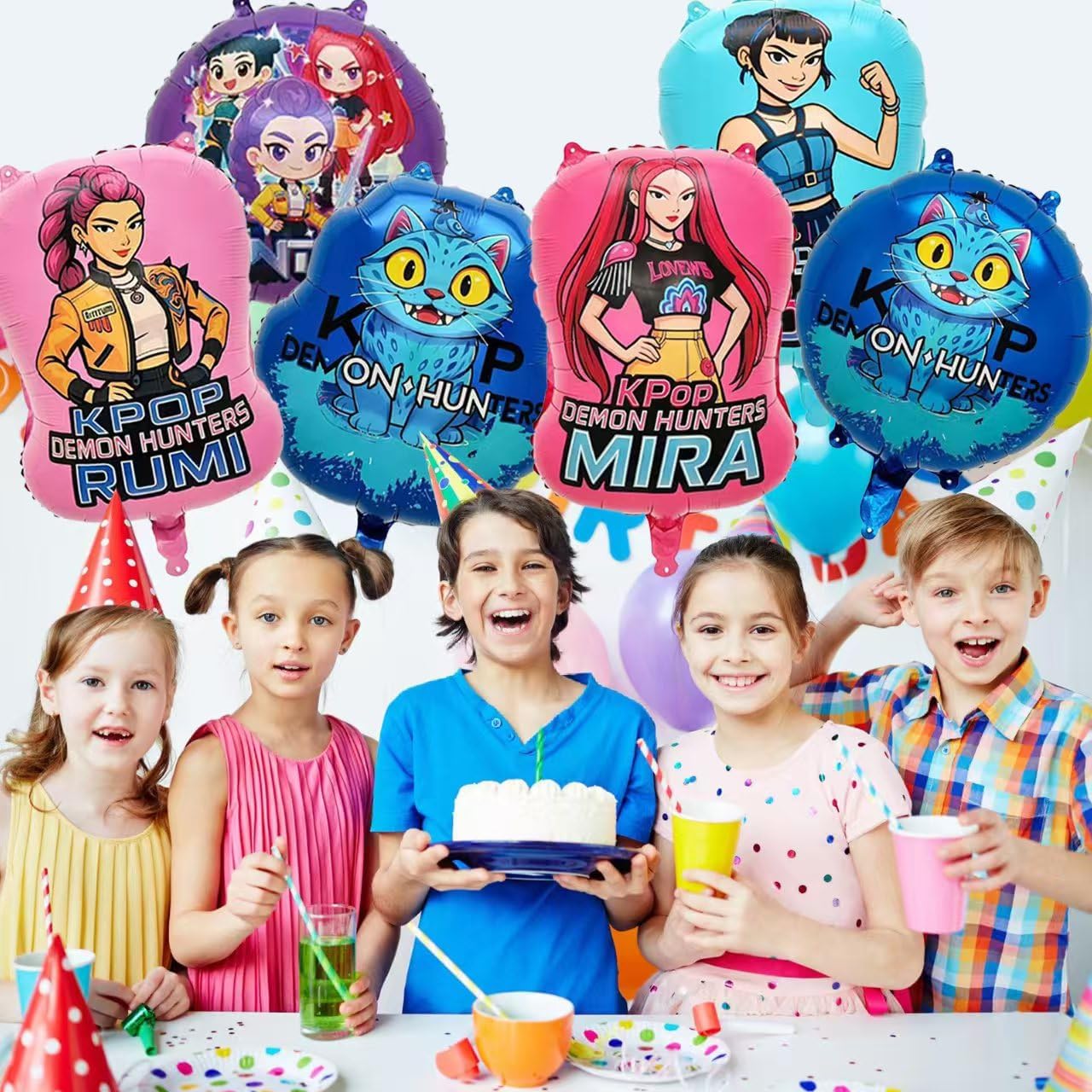 Lot de 6 ballons colorés Anniversaire Huntr/x – Image 7