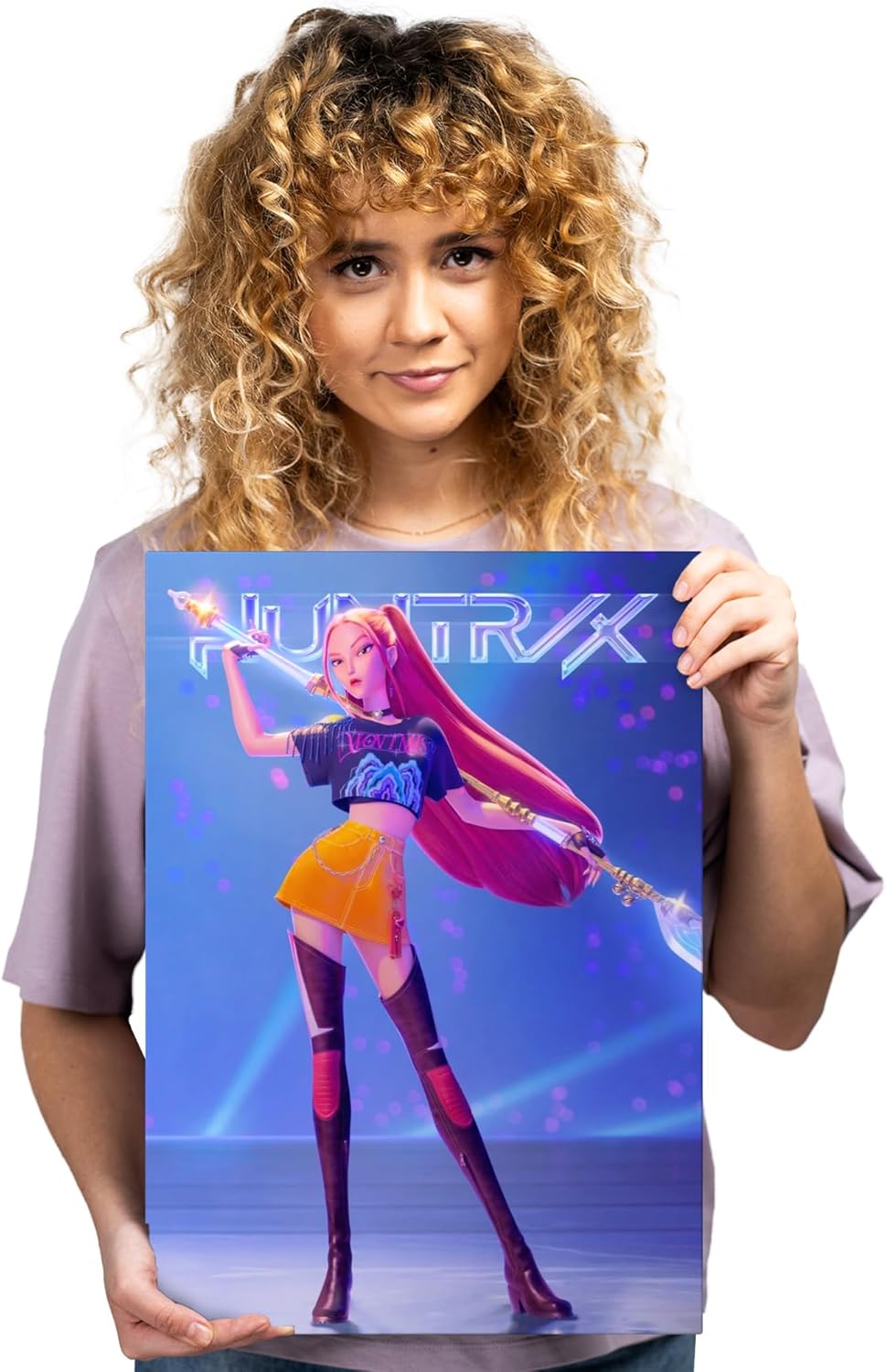 Poster métallique premium 32 x 45 cm Netflix Mira Huntrix – Image 4