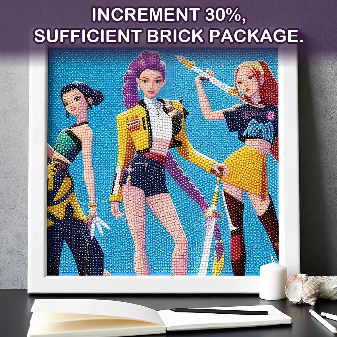 Kit DIY Peinture diamant 5D avec Rumi, Mira et Zoey – Image 4