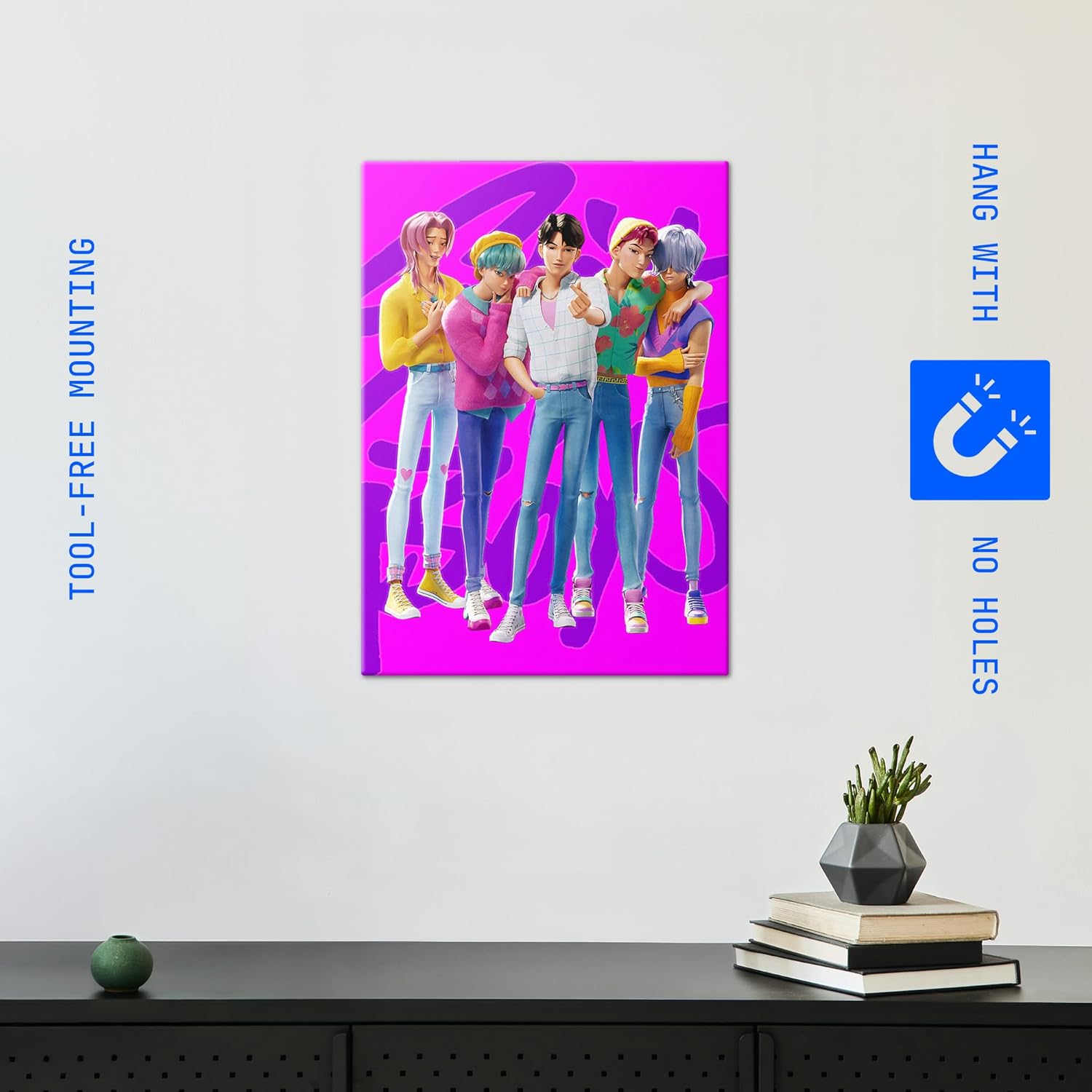 Poster métallique Saja Boys 32 x 45 cm – Image 5