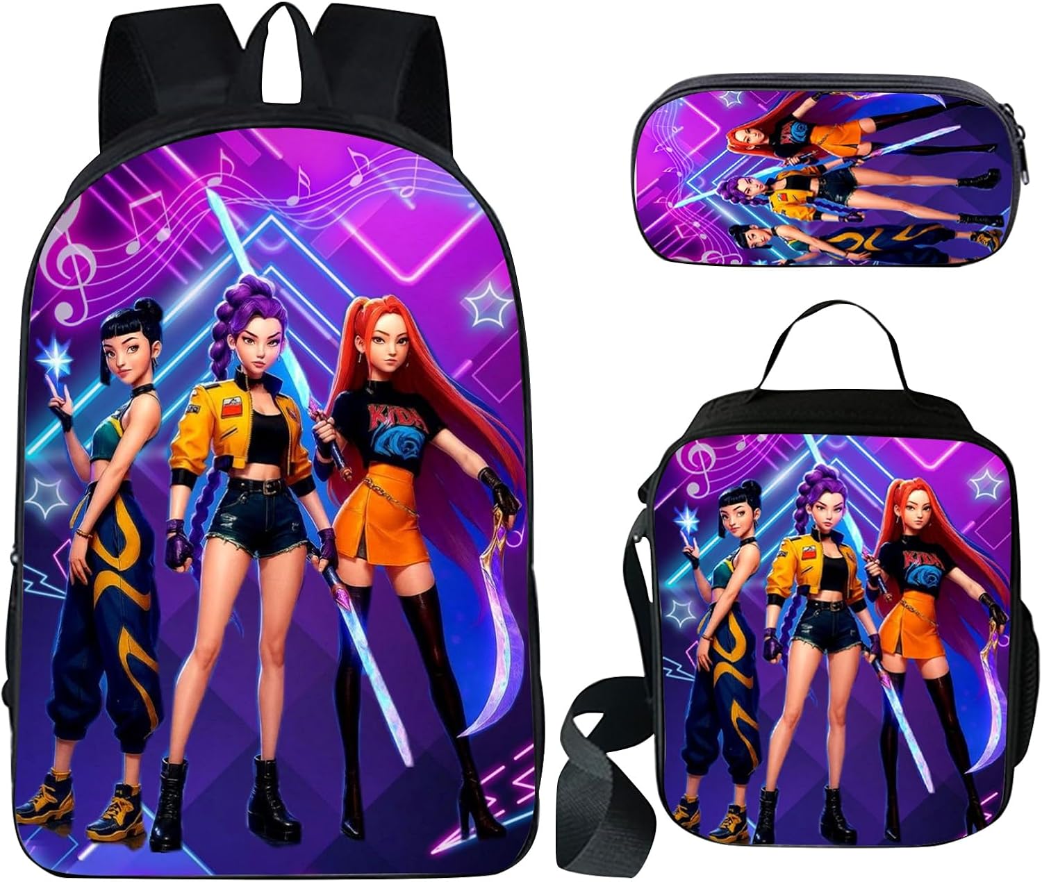 Coffret 3 en 1 : Sac à dos, Sac à goûter et Trousse