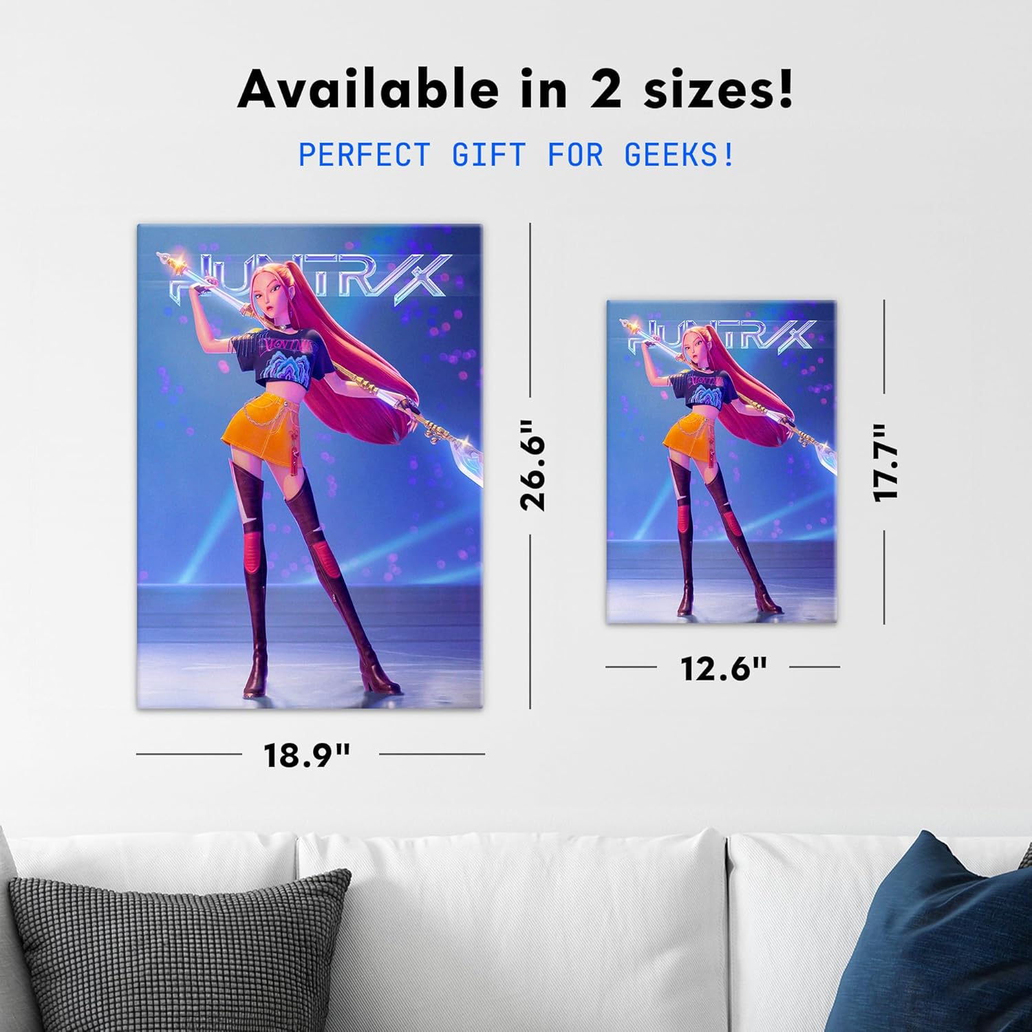 Poster métallique premium 32 x 45 cm Netflix Mira Huntrix – Image 2