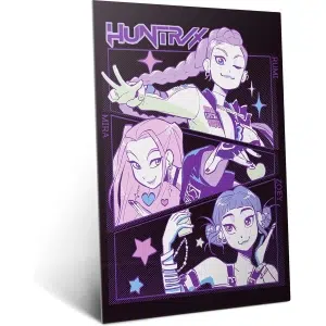 Poster métallique Huntrx Rumi, Mira, and Zoey