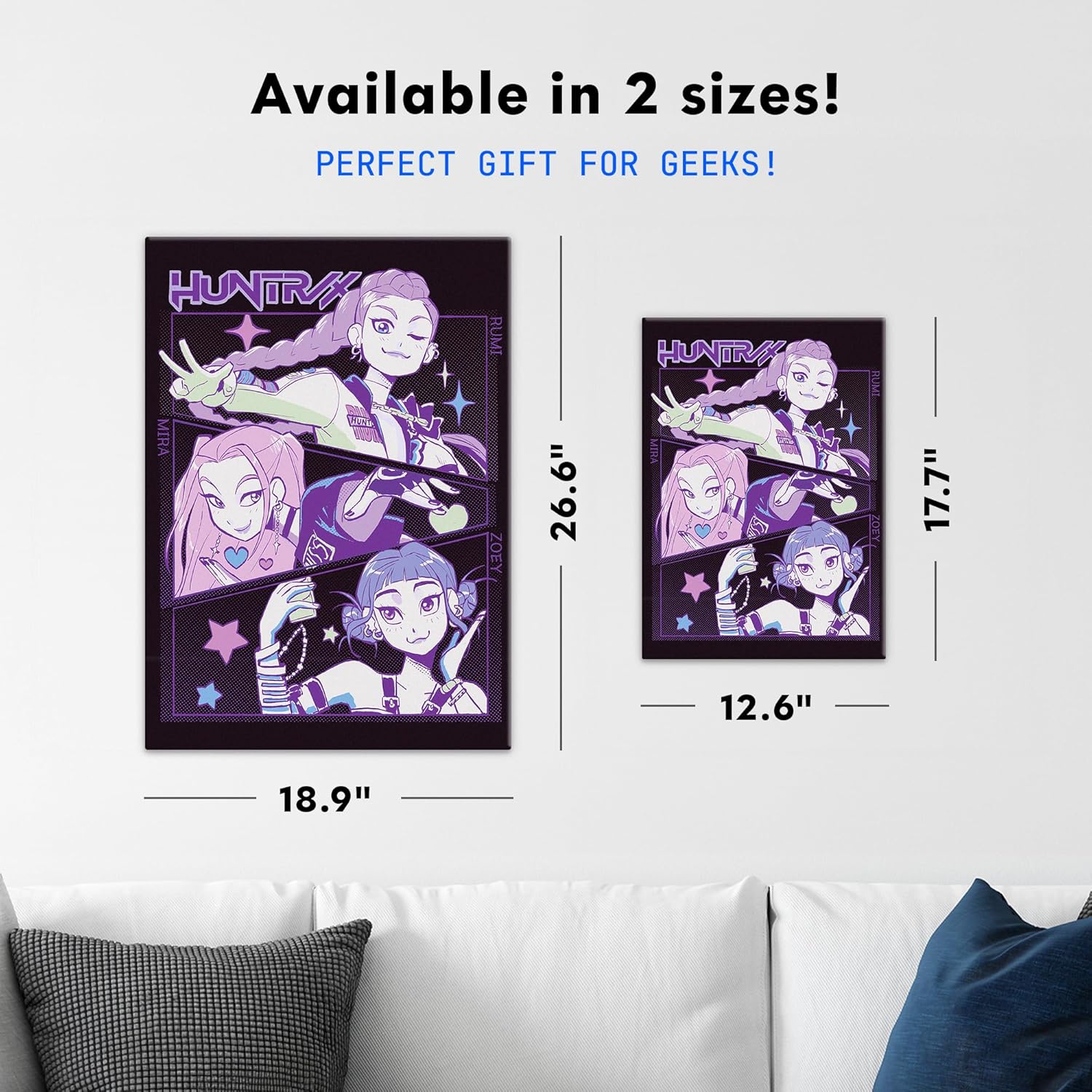 Poster métallique Huntrx Rumi, Mira, and Zoey – Image 2