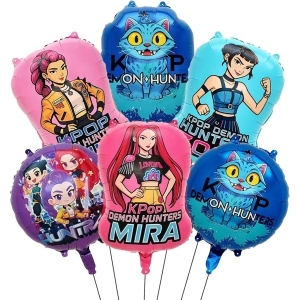 Lot de 6 ballons colorés Anniversaire Huntr/x