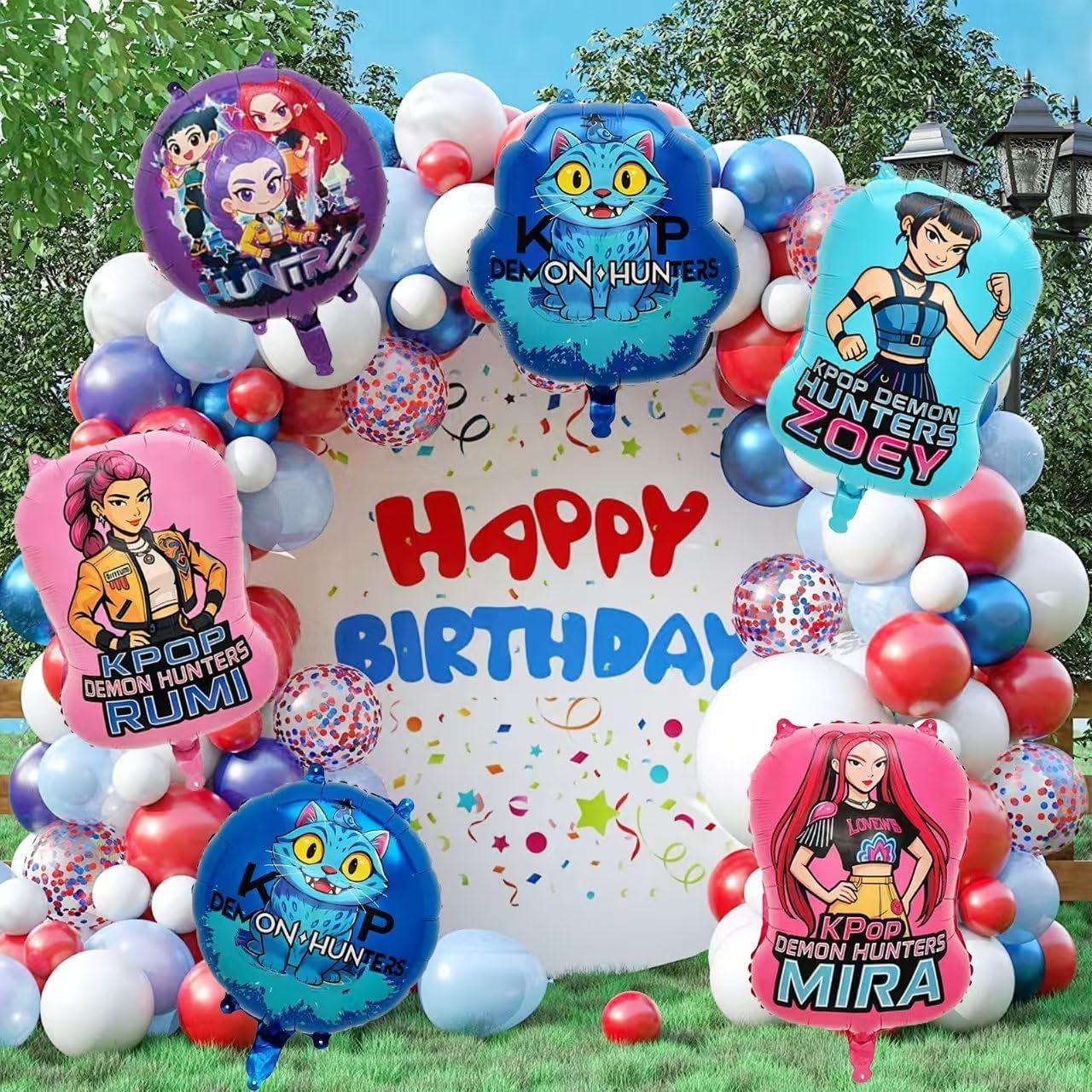 Lot de 6 ballons colorés Anniversaire Huntr/x – Image 6