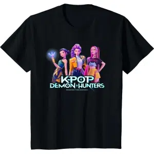 T-Shirt KPop Demon Hunters Huntrix Noir