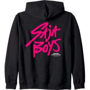 Sweat à capuche Hoodie Saja Boys Noir et Rose