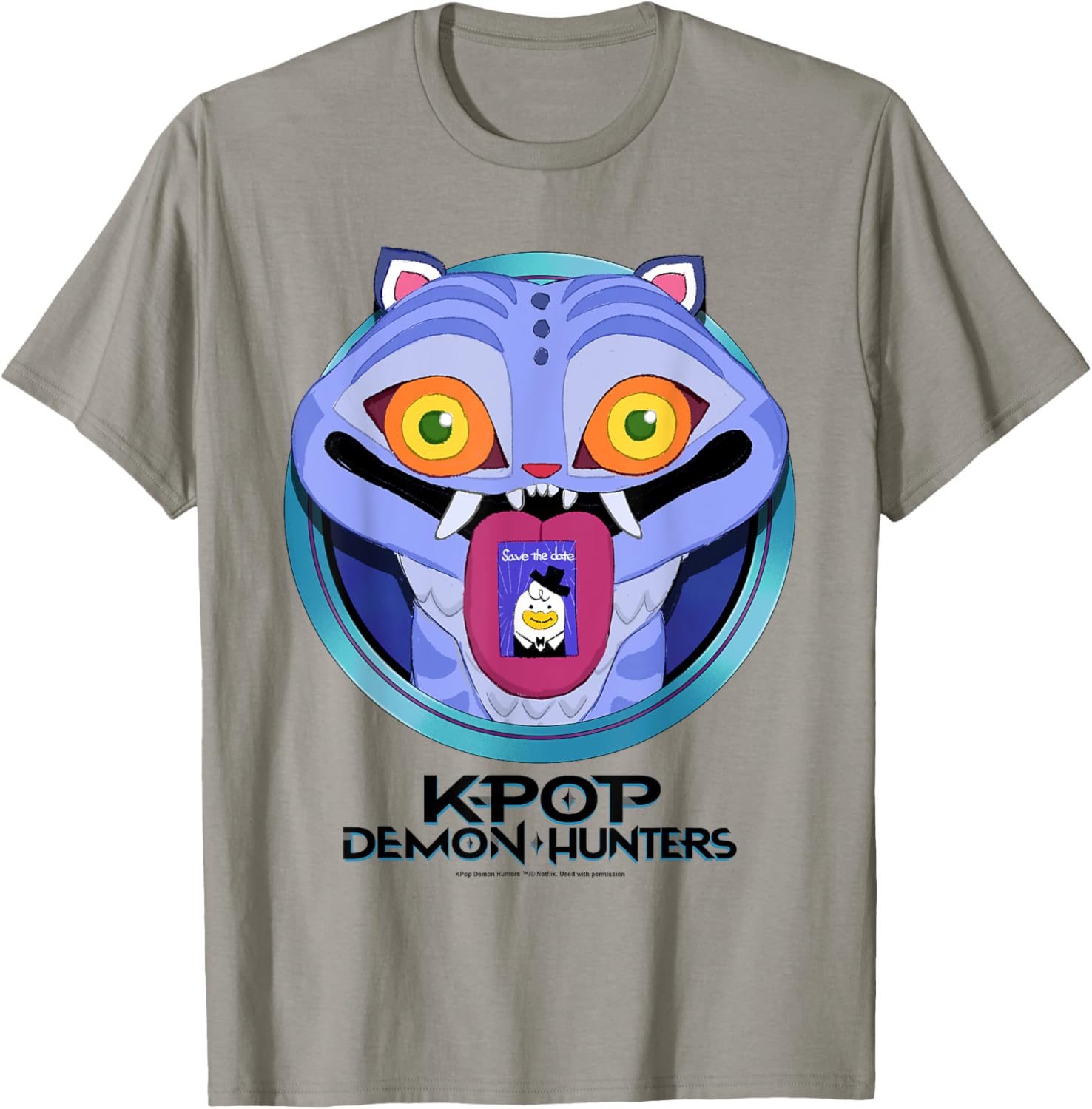 T-Shirt Derpy le Tigre, mascotte Huntr/x