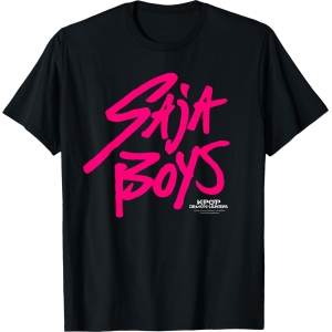 T-Shirt Saja Boys KPop Demon Hunters Pink Logo