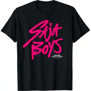 T-Shirt Saja Boys KPop Demon Hunters Pink Logo