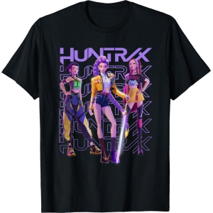 T-Shirt Huntrix Noir KPop Demon Hunters