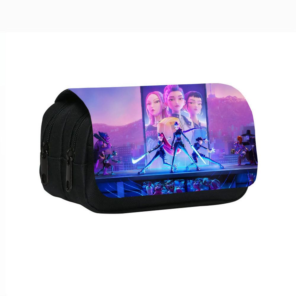 Trousse K-Pop Demon Hunters HUNTR/X à crayons pour filles
