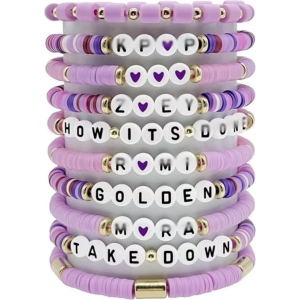 Bracelets K-Pop Demon Hunters, Lot de 10 Bracelets Amitié, Accessoire Cosplay