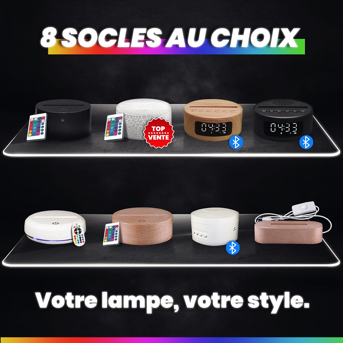 Lampe 3D K-Pop Demon Hunters Veilleuse Tactile LED Effet Hologramme – Image 3