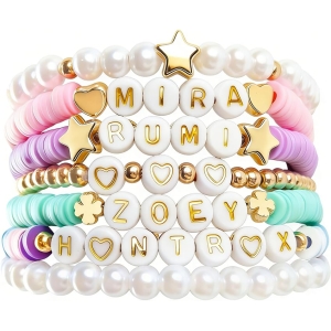 Bracelet K-Pop Demon Hunters lettres empilables