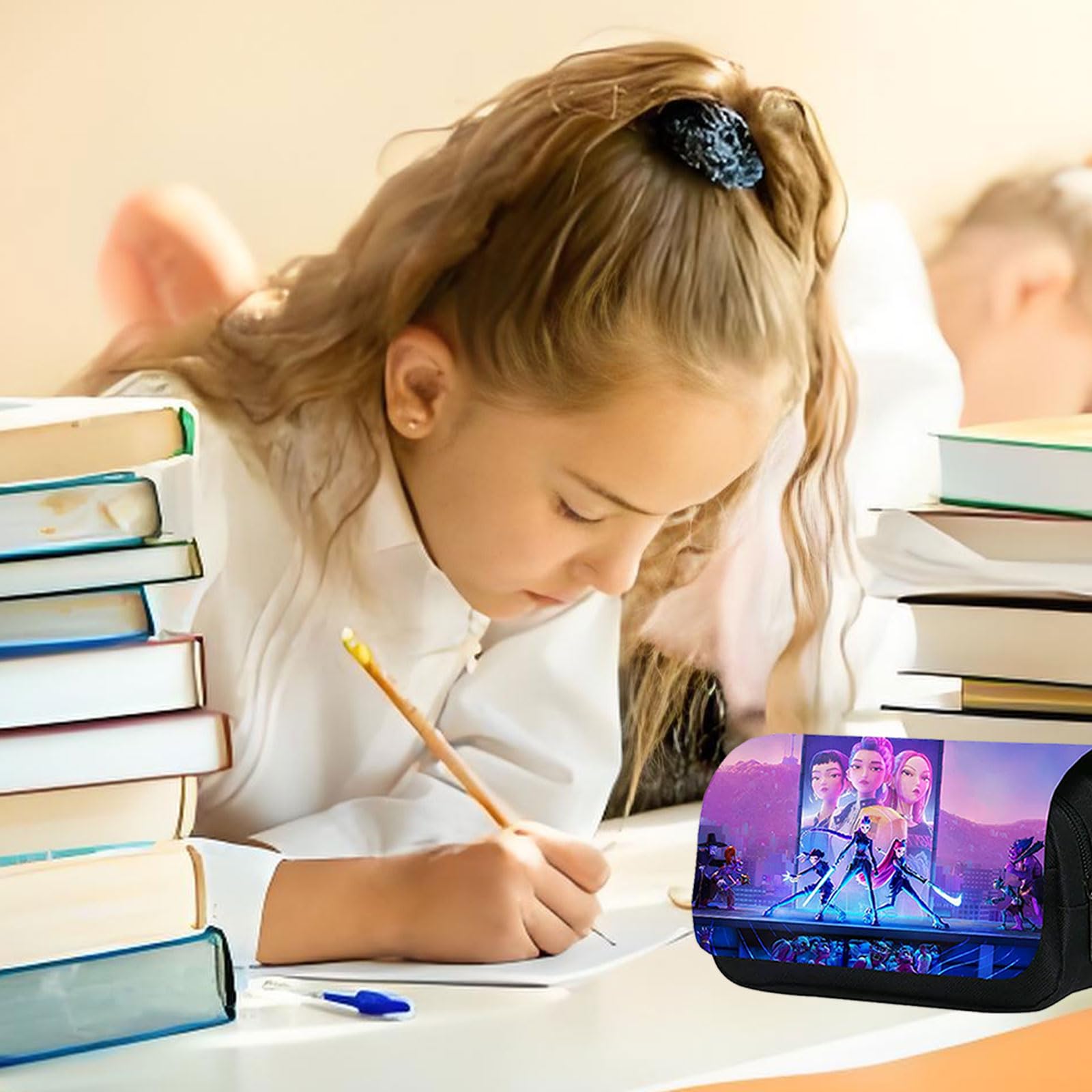 Trousse K-Pop Demon Hunters HUNTR/X à crayons pour filles – Image 7