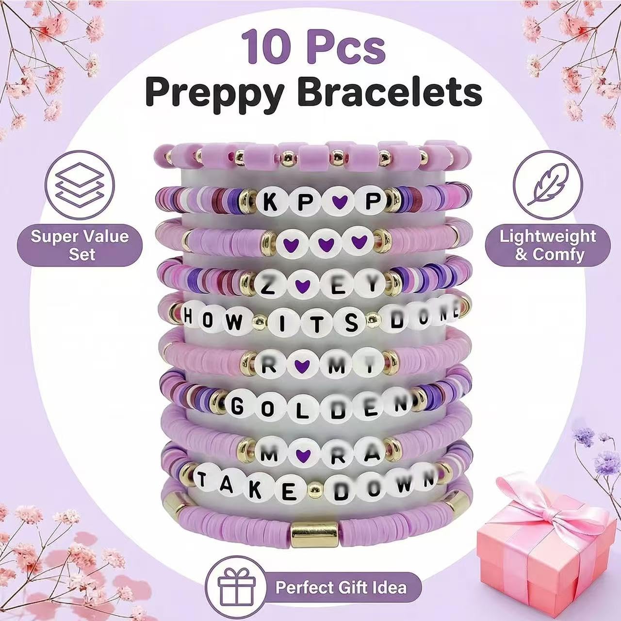 Bracelets K-Pop Demon Hunters, Lot de 10 Bracelets Amitié, Accessoire Cosplay – Image 2