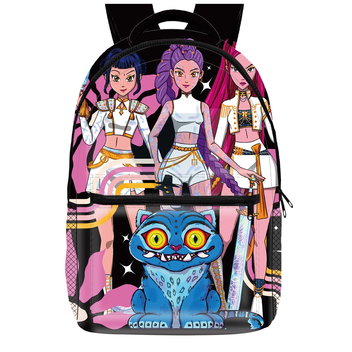 Sac à dos K-Pop Demon Hunters pour enfants imprimé 3D 41x30x14 cm