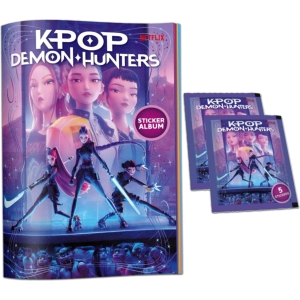 Album K-Pop Demon Hunters avec 2 pochettes et poster offert