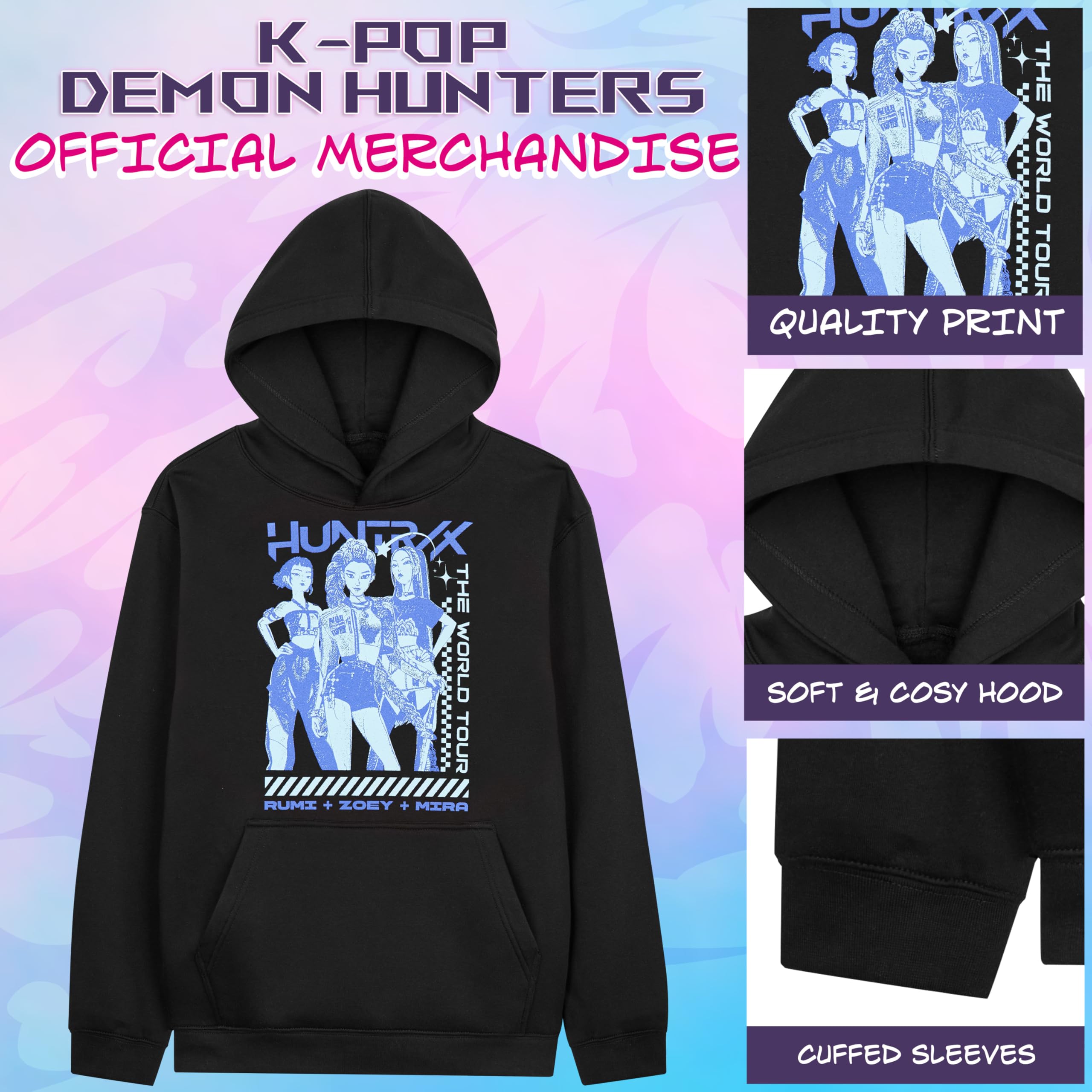 Sweat à capuche K-Pop Demon Hunters Fille – Image 3