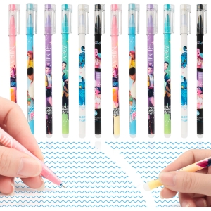 Stylos K-Pop Demon Hunters, lot de 12 stylos à bille rétractables 0,5 mm