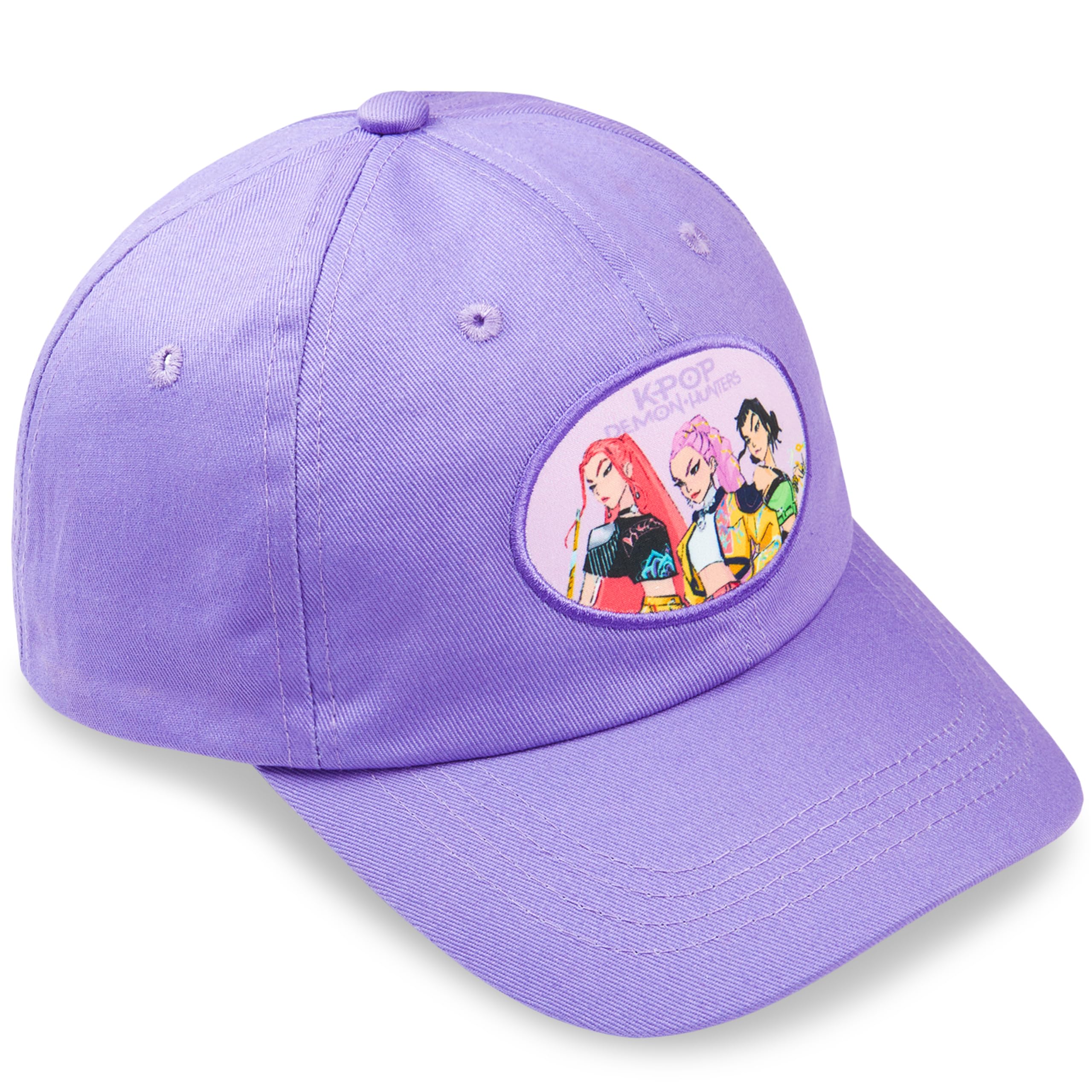 Casquette K-Pop Demon Hunters Huntrix pour Enfant Fille, Queue de Cheval Haute Snapback Réglable