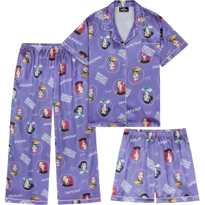 Pyjama K-Pop Demon Hunters Huntrix 3 Pièces Fille 5-14 Ans