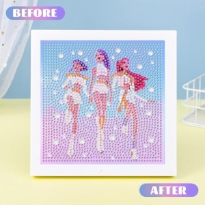 Diamond Painting 5D Kpop Demon Hunters, kit avec cadre 15x15cm - vue 2