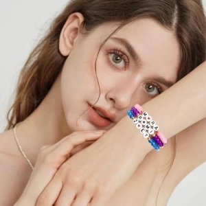 Bracelet Kpop Demon Hunters 3 pièces empilables pour femmes - vue 5
