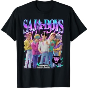 T-shirt Kpop Demon Hunters Saja Boys Bootleg officiellement licencié