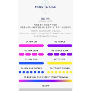 Kpop demon hunters Huntrix official light stick bleu - vue 5