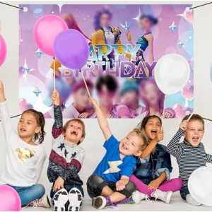 Bannière anniversaire Kpop Demon Hunters 150x100cm JUNERUN - vue 5