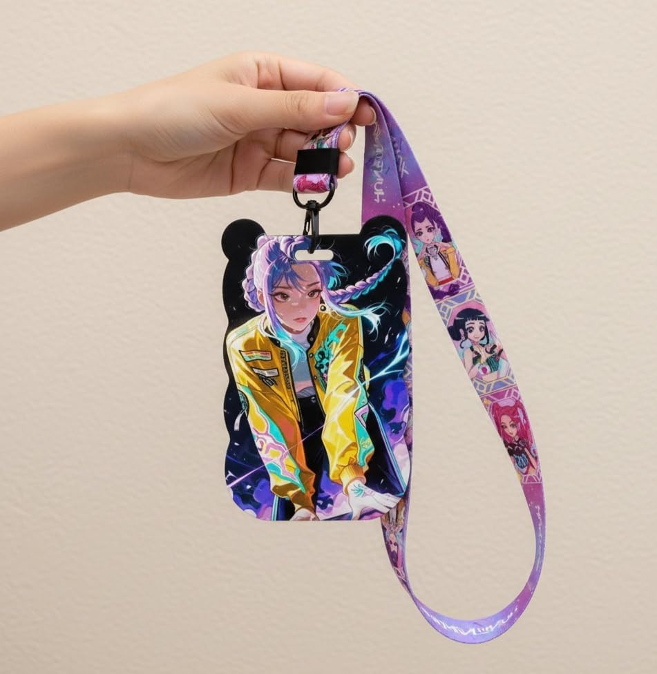 Porte-cartes K-Pop Demon Hunters Rumi avec porte-badge rigide – Image 7